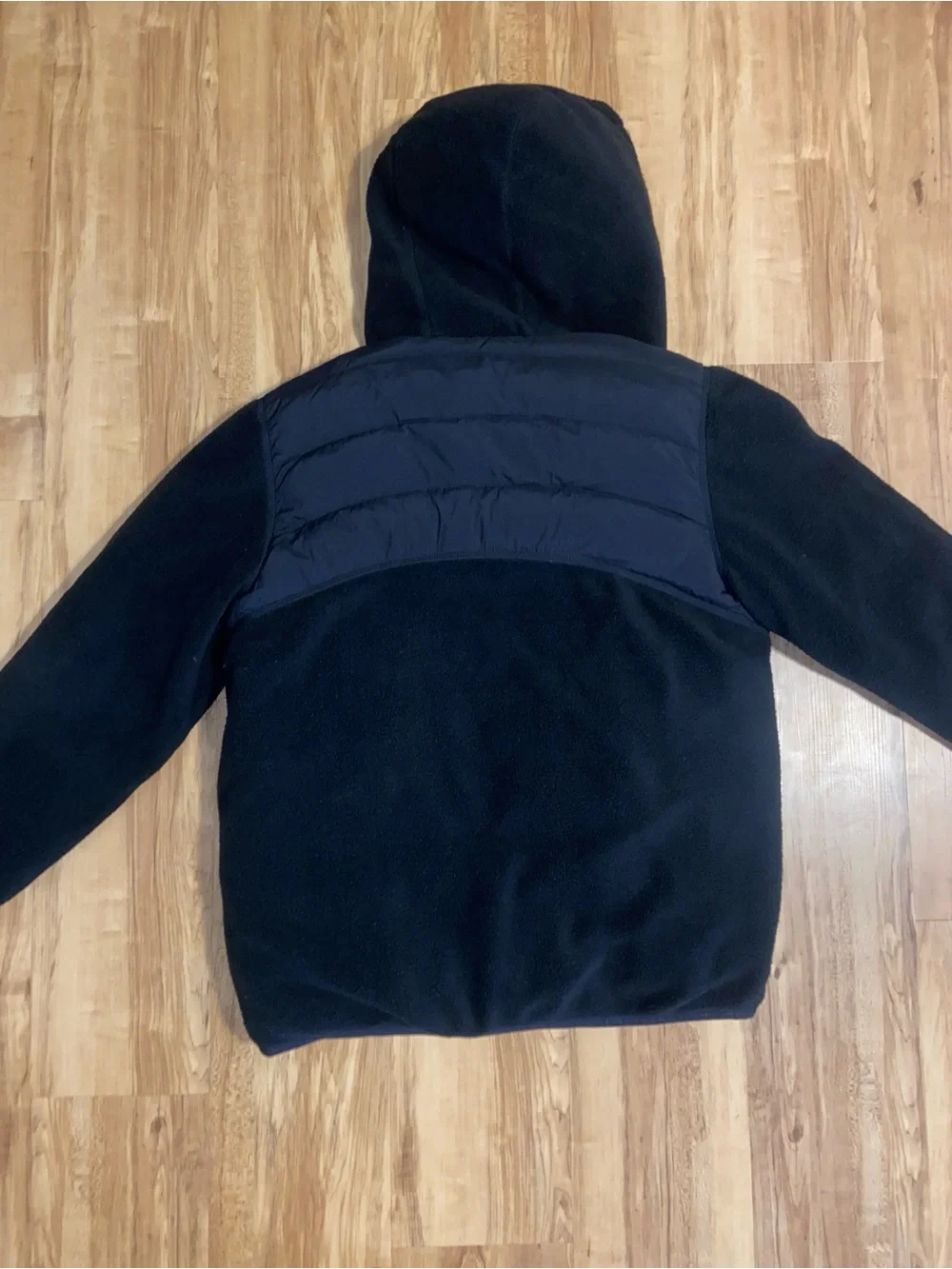 Moncler Feyder Panelled Fleece and Quilted Shell Hooded Down Jacket